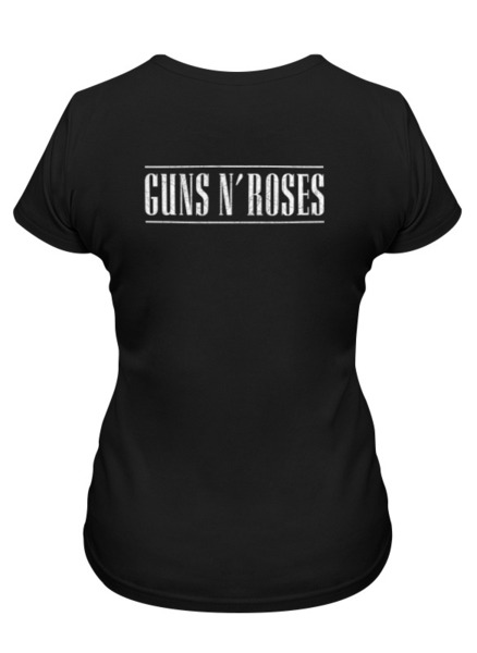 Заказать женскую футболку в Москве. Футболка классическая Guns n' Roses от Leichenwagen - готовые дизайны и нанесение принтов.