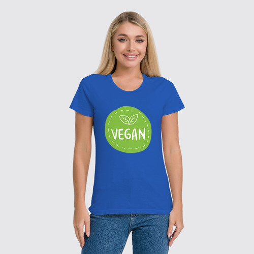 Заказать женскую футболку в Москве. Футболка классическая Vegan от skynatural - готовые дизайны и нанесение принтов.