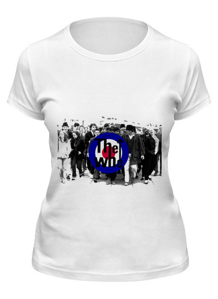 Заказать женскую футболку в Москве. Футболка классическая the Who от торгаш - готовые дизайны и нанесение принтов.