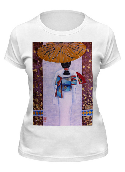 Заказать женскую футболку в Москве. Футболка классическая кимоно от Irena   - готовые дизайны и нанесение принтов.