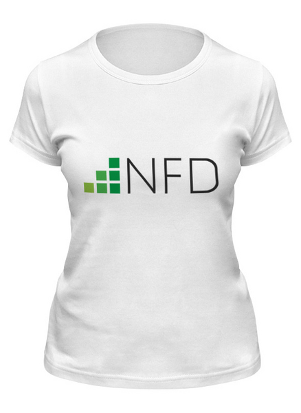 Заказать женскую футболку в Москве. Футболка классическая NeedForData от NeedForData - готовые дизайны и нанесение принтов.