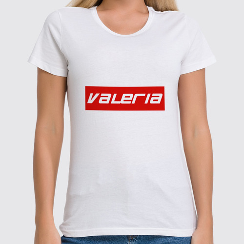 Заказать женскую футболку в Москве. Футболка классическая Valeria от THE_NISE  - готовые дизайны и нанесение принтов.