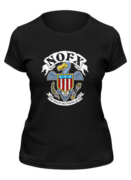 Заказать женскую футболку в Москве. Футболка классическая NOFX  от geekbox - готовые дизайны и нанесение принтов.