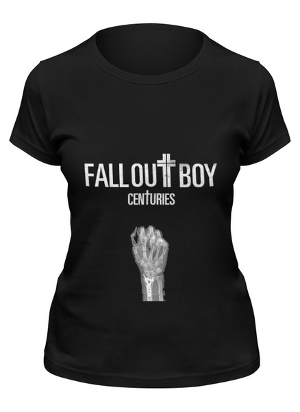 Заказать женскую футболку в Москве. Футболка классическая Fall Out Boy - Centuries от Денис - готовые дизайны и нанесение принтов.