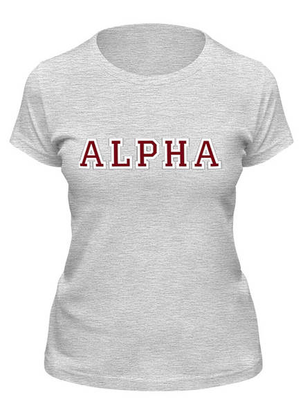 Заказать женскую футболку в Москве. Футболка классическая ALPHA (Max Fall) от Rebel - готовые дизайны и нанесение принтов.