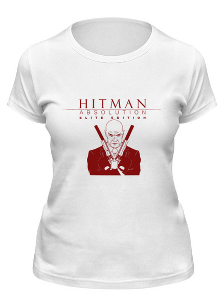 Заказать женскую футболку в Москве. Футболка классическая Hitman от THE_NISE  - готовые дизайны и нанесение принтов.