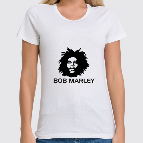 Заказать женскую футболку в Москве. Футболка классическая MARLEY от gent777 - готовые дизайны и нанесение принтов.