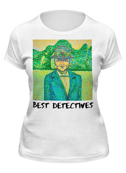 Заказать женскую футболку в Москве. Футболка классическая Best detectives (Лучшие детективы) от cinirena@mail.ru - готовые дизайны и нанесение принтов.