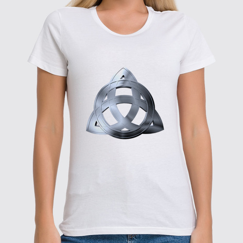 Заказать женскую футболку в Москве. Футболка классическая Трилистник от GeekFox  - готовые дизайны и нанесение принтов.