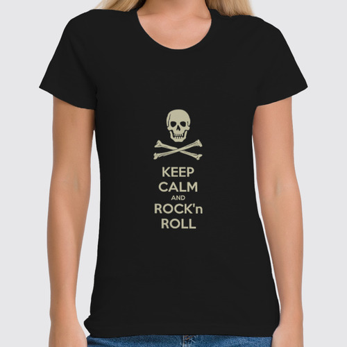 Заказать женскую футболку в Москве. Футболка классическая Rock music от YellowCloverShop - готовые дизайны и нанесение принтов.