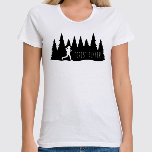 Заказать женскую футболку в Москве. Футболка классическая Runner от oneredfoxstore@gmail.com - готовые дизайны и нанесение принтов.