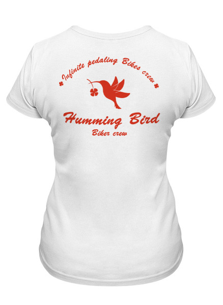 Заказать женскую футболку в Москве. Футболка классическая Humming Bird от Amy Saroyan - готовые дизайны и нанесение принтов.