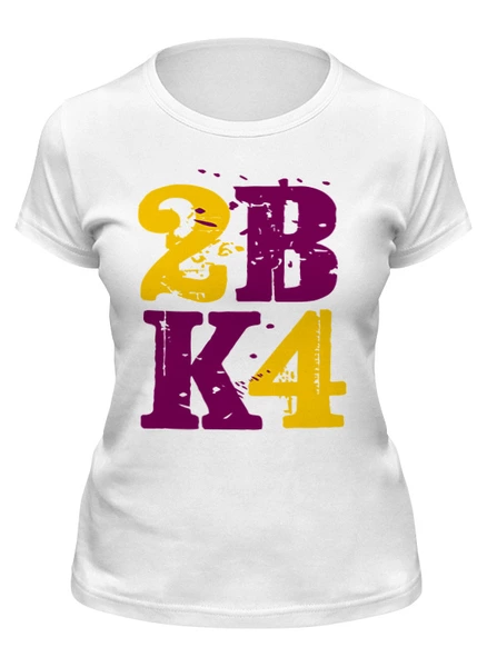 Заказать женскую футболку в Москве. Футболка классическая Kobe Bryant 24 от skynatural - готовые дизайны и нанесение принтов.