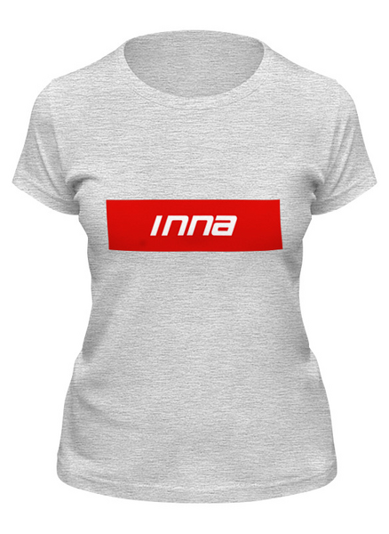 Заказать женскую футболку в Москве. Футболка классическая Имя Инна от THE_NISE  - готовые дизайны и нанесение принтов.