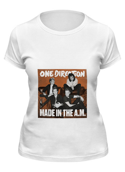 Заказать женскую футболку в Москве. Футболка классическая One Direction от cherdantcev - готовые дизайны и нанесение принтов.
