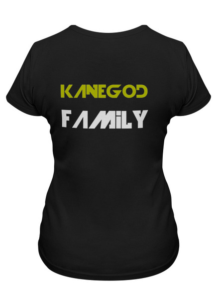Заказать женскую футболку в Москве. Футболка классическая KaneGod Family от sickleshop - готовые дизайны и нанесение принтов.