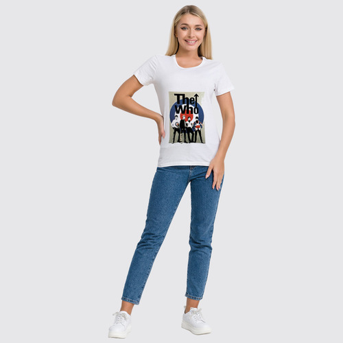 Заказать женскую футболку в Москве. Футболка классическая The Who от торгаш - готовые дизайны и нанесение принтов.