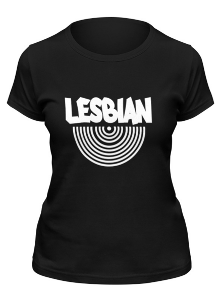 Заказать женскую футболку в Москве. Футболка классическая Lesbian (WHITE) от ZakonVash - готовые дизайны и нанесение принтов.
