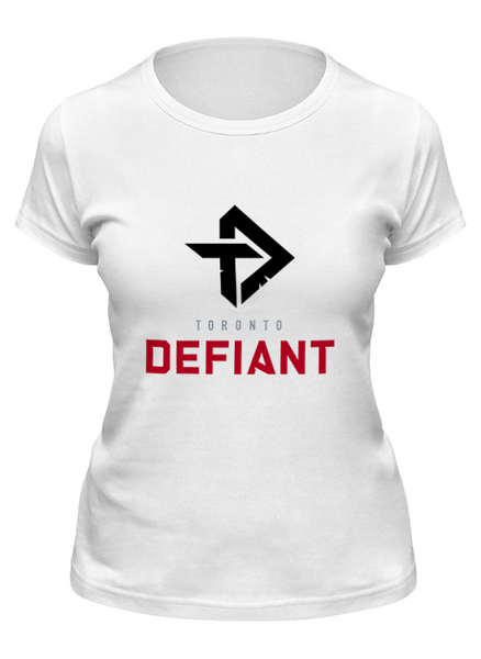 Заказать женскую футболку в Москве. Футболка классическая Defiance от THE_NISE  - готовые дизайны и нанесение принтов.
