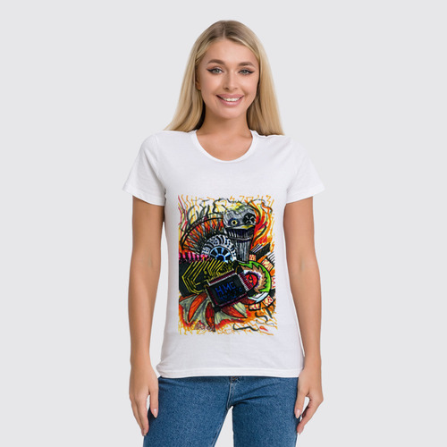 Заказать женскую футболку в Москве. Футболка классическая c_o_o_l t-shirt от olgarussia - готовые дизайны и нанесение принтов.