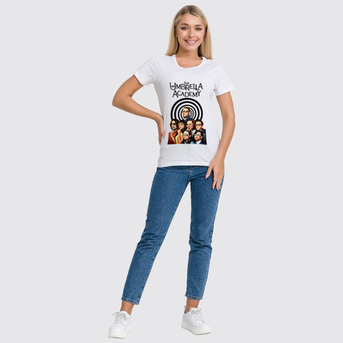 Заказать женскую футболку в Москве. Футболка классическая Академия Амбрелла от geekbox - готовые дизайны и нанесение принтов.