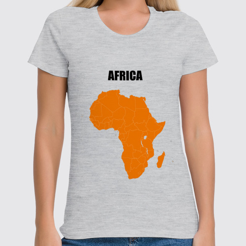 Заказать женскую футболку в Москве. Футболка классическая Африка 5 от Виктор Гришин - готовые дизайны и нанесение принтов.