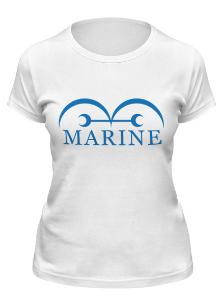 Заказать женскую футболку в Москве. Футболка классическая Marine от Y L - готовые дизайны и нанесение принтов.