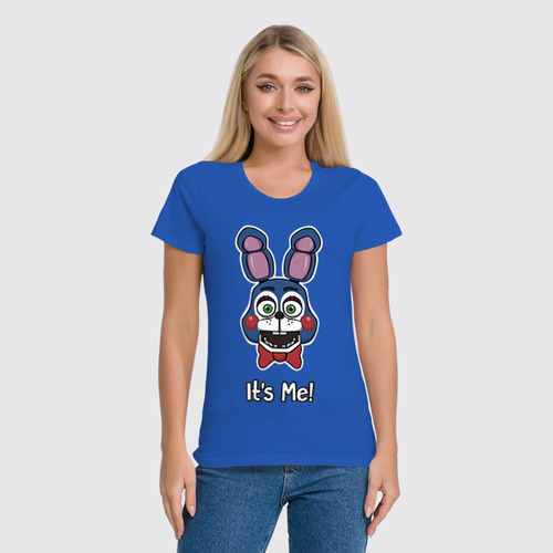 Заказать женскую футболку в Москве. Футболка классическая Бонни ( Bonnie The Bunny) от cherdantcev - готовые дизайны и нанесение принтов.