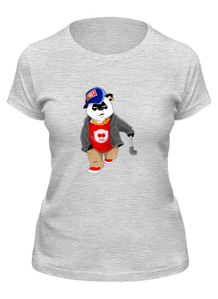 Заказать женскую футболку в Москве. Футболка классическая Bad Panda     от T-shirt print  - готовые дизайны и нанесение принтов.