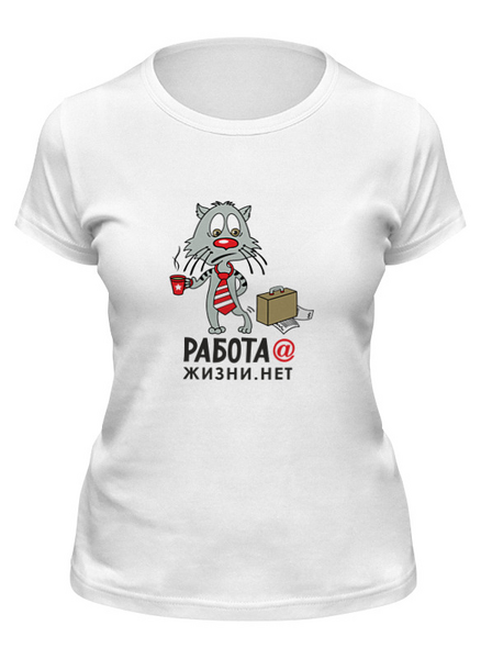 Заказать женскую футболку в Москве. Футболка классическая  Работа от THE_NISE  - готовые дизайны и нанесение принтов.