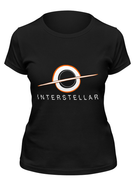 Заказать женскую футболку в Москве. Футболка классическая Интерстеллар (Interstellar) от coolmag - готовые дизайны и нанесение принтов.