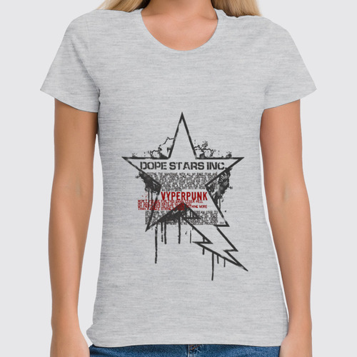Заказать женскую футболку в Москве. Футболка классическая Dope Stars Inc. \ Vyperpunk от OEX design - готовые дизайны и нанесение принтов.