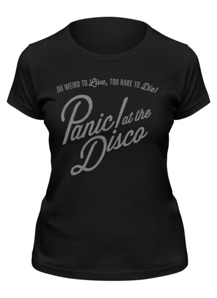 Заказать женскую футболку в Москве. Футболка классическая Panic! At the Disco от geekbox - готовые дизайны и нанесение принтов.