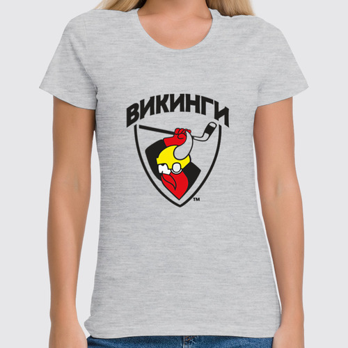 Заказать женскую футболку в Москве. Футболка классическая Викинги от Андрей Яковлев - готовые дизайны и нанесение принтов.