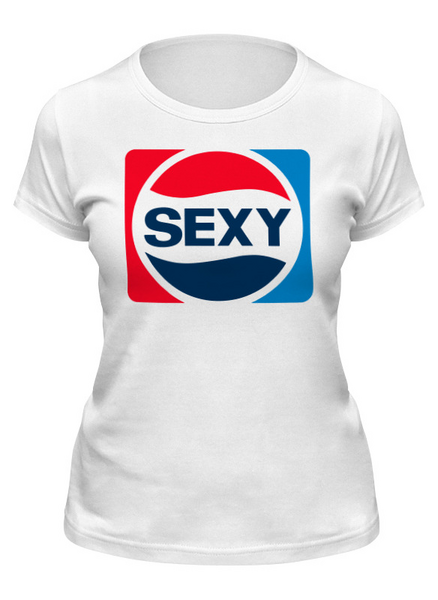 Заказать женскую футболку в Москве. Футболка классическая SEXY  от balden - готовые дизайны и нанесение принтов.