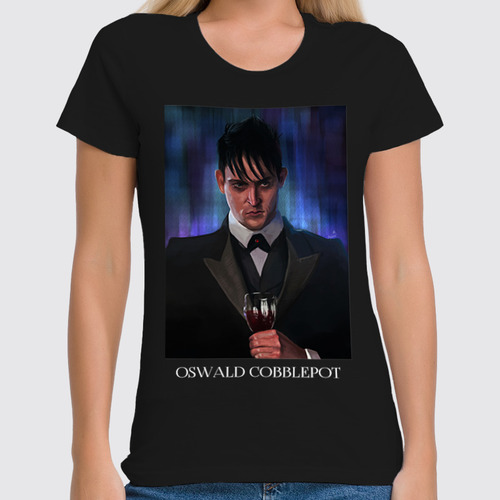 Заказать женскую футболку в Москве. Футболка классическая Oswald Cobblepot Gotham  от Clothes by Freeze - готовые дизайны и нанесение принтов.