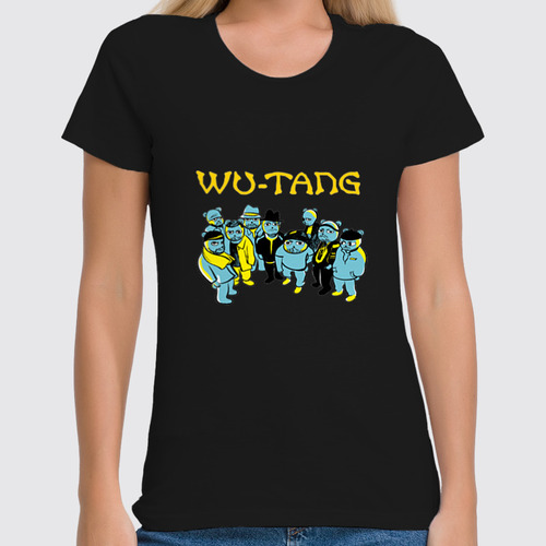Заказать женскую футболку в Москве. Футболка классическая Wu Tang Clan  от Nos  - готовые дизайны и нанесение принтов.