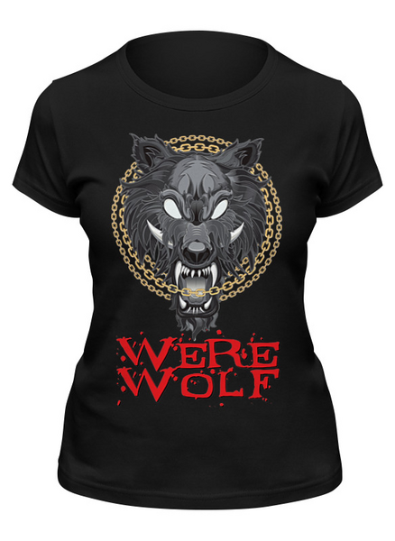 Заказать женскую футболку в Москве. Футболка классическая ☠Werewolf☠ от balden - готовые дизайны и нанесение принтов.