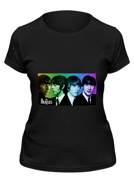 Заказать женскую футболку в Москве. Футболка классическая The Beatles от Владимир - готовые дизайны и нанесение принтов.