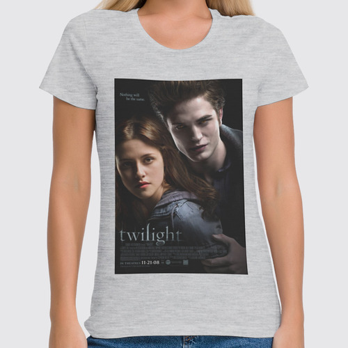 Заказать женскую футболку в Москве. Футболка классическая The Twilight Saga / Сумерки от KinoArt - готовые дизайны и нанесение принтов.