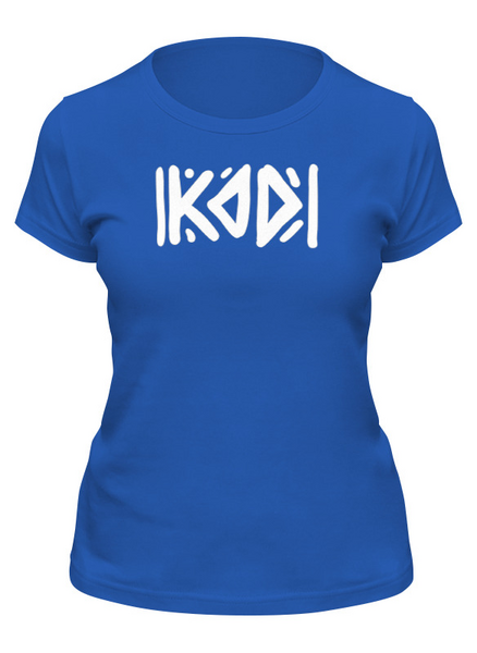 Заказать женскую футболку в Москве. Футболка классическая Футболка с логотипом KoD от ФОРЭП - готовые дизайны и нанесение принтов.