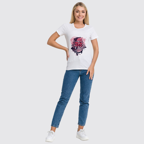 Заказать женскую футболку в Москве. Футболка классическая SPACE  от CoolDesign - готовые дизайны и нанесение принтов.