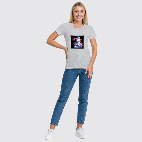 Заказать женскую футболку в Москве. Футболка классическая «Дама с горностаем» от Соль  - готовые дизайны и нанесение принтов.