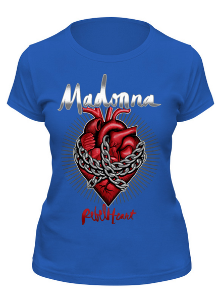 Заказать женскую футболку в Москве. Футболка классическая Madonna от ПРИНТЫ ПЕЧАТЬ  - готовые дизайны и нанесение принтов.