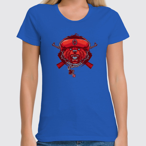 Заказать женскую футболку в Москве. Футболка классическая RedBear от balden - готовые дизайны и нанесение принтов.