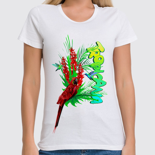 Заказать женскую футболку в Москве. Футболка классическая Tropicana. от Zorgo-Art  - готовые дизайны и нанесение принтов.
