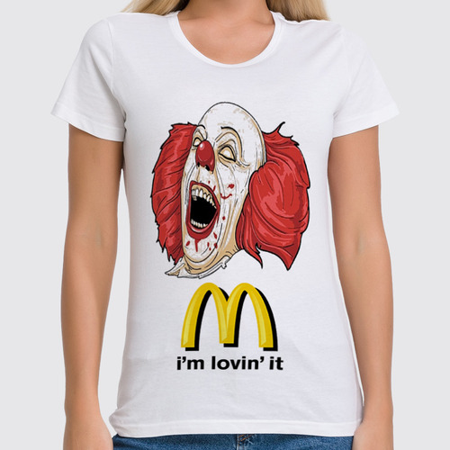 Заказать женскую футболку в Москве. Футболка классическая McDonalds/Макдональдс от vita22 - готовые дизайны и нанесение принтов.