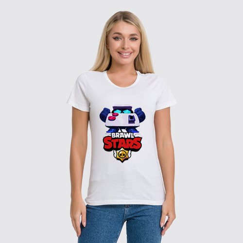 Заказать женскую футболку в Москве. Футболка классическая Brawl Stars 8-bit от weeert - готовые дизайны и нанесение принтов.