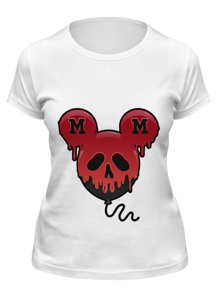 Заказать женскую футболку в Москве. Футболка классическая Skull - 27 от Vladec11 - готовые дизайны и нанесение принтов.