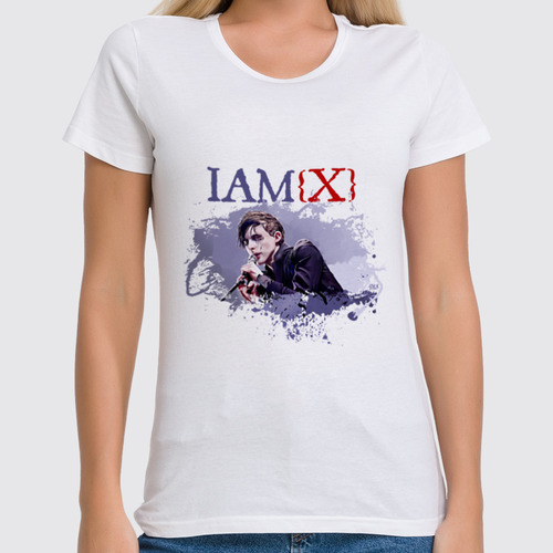 Заказать женскую футболку в Москве. Футболка классическая IAMX / Chris Corner от OEX design - готовые дизайны и нанесение принтов.
